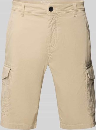Tom Tailor Regular Fit Cargoshorts aus Baumwoll-Elasthan-Mix in Beige, Gr&ouml;&szlig;e 30