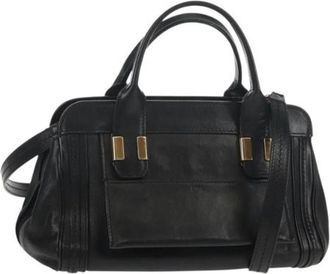 Chlo&eacute; Pre-owned Handbags, female, Black, Size: ONE SIZE Pre-owned Leather Handbag