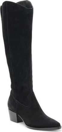 Dolce Vita Virona Water Resistant Boot in Onyx Suede H2O at Nordstrom Rack, Size 8.5 Regular Calf
