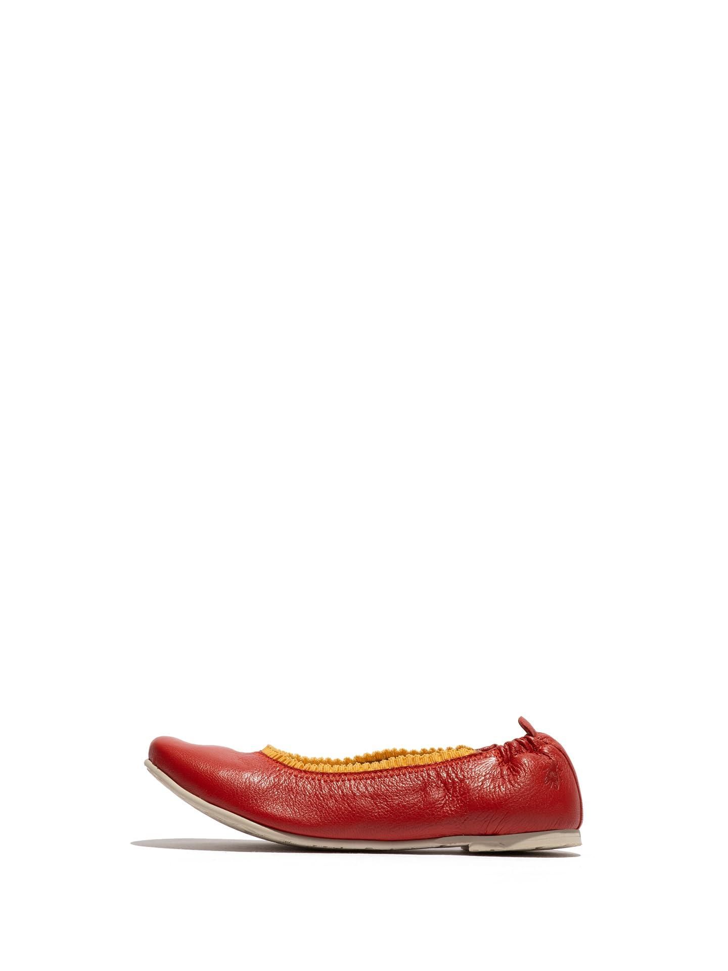 FLY London Fly London Damen GOIL222FLY Flat, Devil RED/Yellow, 37