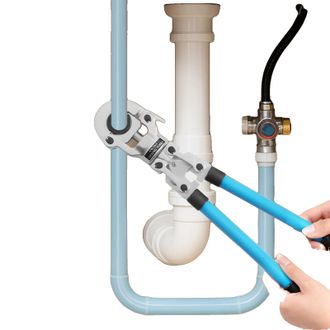 OEM Herramienta De Crimpado Pex, Longitud 55-74 Cm, Fuerza De Salida 6t, Longitud De Carrera 45 Mm, Ancho Del Cabezal De La Mordaza 10 Cm, Tama&ntilde;o De La Ca