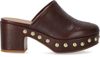Duccio del Duca CLOG CON TACCO MARRONE DUCCIO DEL DUCA