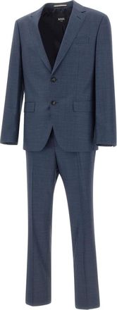 HUGO BOSS Heren, Pakken, Blauw, Maat: M Tweed