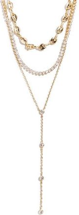 BaubleBar Catalina Layered Y-Necklace in Gold at Nordstrom