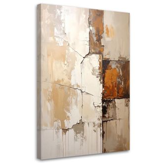 Feeby Impresi&oacute;n De Imagen, Abstracci&oacute;n Moderna En Beige, 80x120