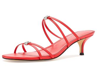 Marc Fisher Baizel Womens Dress Sandals Red Leather : 8.5 M