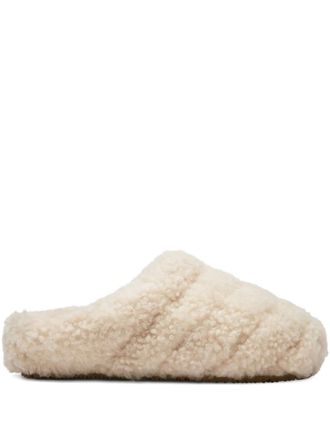 Axel Arigato Snail shearling mules - women - Lamb Shearling/Lamb Shearling/Rubber/Calf Leather - 37 - Neutrals