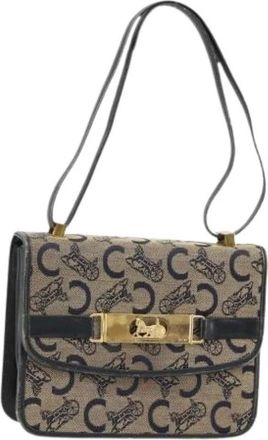Celine Pre-owned Vintage Canvas Shoulder Bag - Dames - Vintage Schoudertas - Veelkleurig - ONE Size - Leer - Vintage