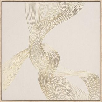 Schubiger M&ouml;bel Bild mit Rahmen Golden Swirl 2