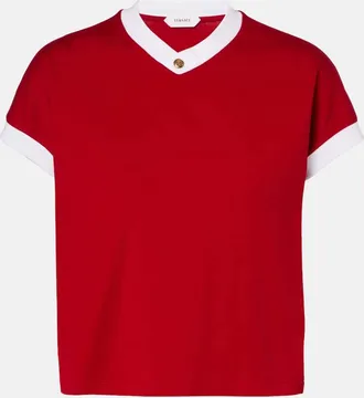 Versace Medusa cotton-blend jersey T-shirt