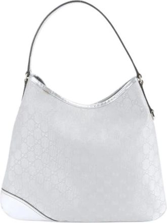 Gucci Pre-owned Shoulder Bags, female, White, Size: ONE SIZE Pre-owned Vintage Shoulder Bag