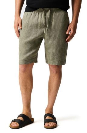 Rodd & Gunn Linen Shorts in Kelp at Nordstrom, Size Xxx-Large