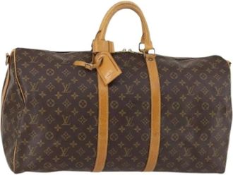 Louis Vuitton Pre-owned Weekend Bags, female, Brown, Size: ONE SIZE Pre-owned Canvas Weekend Bag