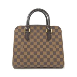 Louis Vuitton Pre-owned Triana Damier tas - Dames - Pre-owned - Bruin - Maat: ONE Size