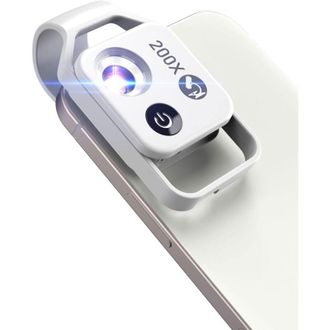 OEM Microscopio Port&aacute;til Para Tel&eacute;fonos M&oacute;viles, Aumento De 200x, Herramienta De Descubrimiento Cient&iacute;fico Para Objetos Peque&ntilde;os E Insectos - Crezuo