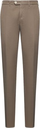 Brunello Cucinelli Italiaans gesneden broek - Heren - Chinos - Beige - 4XL - Katoen - Broeken