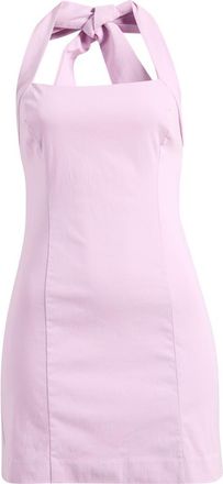 Mango Featuring Hailey Bieber Boop Halter Minidress in Light/Pastel Purple at Nordstrom, Size 10