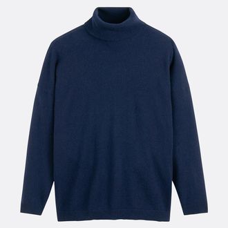 La Redoute Collections Trui met rolkraag, fijn kasjmier