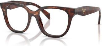 Prada 51mm Butterfly optical glasses in Tortoise at Nordstrom