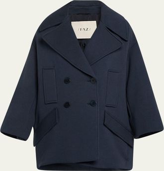 Faz not Fur Billie Jean Short Peacoat