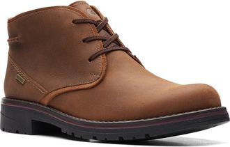 Clarks Morris Peak Chukka Mens Brown Leather Waterproof Ankle Boots JOBB200
