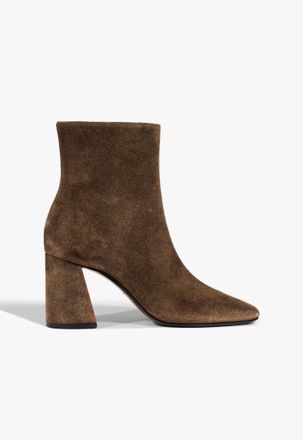 Schutz Womens Leia Heeled Bootie In Pecan Brown