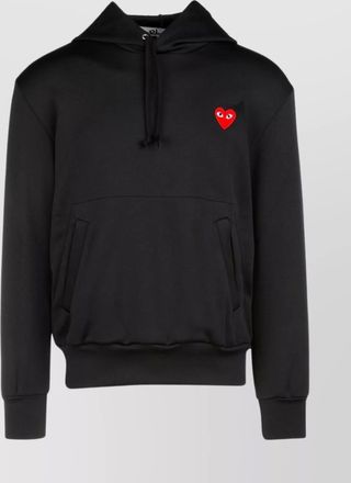 Comme Des Gar&ccedil;ons polyester sweatshirt with front pouch pocket