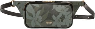 Tom Ford Pre-owned Tom Ford Leather Floral Print Belt Bag Ladies 73KOF7EFMQFL05JN