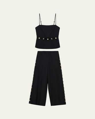 SIMKHAI Cruz Studded Cutout Cami Top