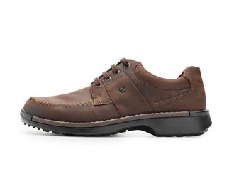 Ecco Fusion Walker Moc Toe Oxfords Mens Shoes Cocoa Brown Nubuck : EU 44 (US Mens 10-10.5) M, Leather