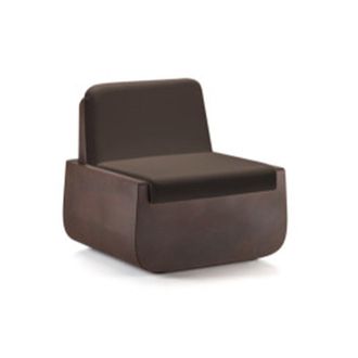 Plust Poltrona bold Struttura In Polietilene E Tessuto Per Esterno -tortora E Golden Rust / Normale