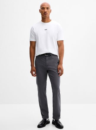BOSS Mens Minimalist stretch chinos Straight fit