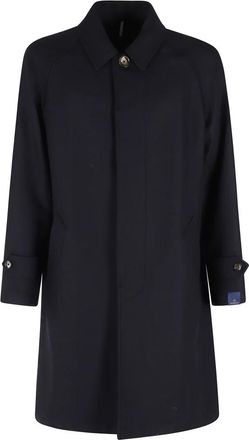 Santaniello Enkelrijige jas - Heren - Mantel - Blauw - XL - Wol - Jassen