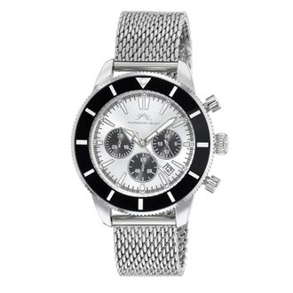 Porsamo Bleu Brandon Chronograph Quartz Silver Dial Mens Watch 1011BBRS