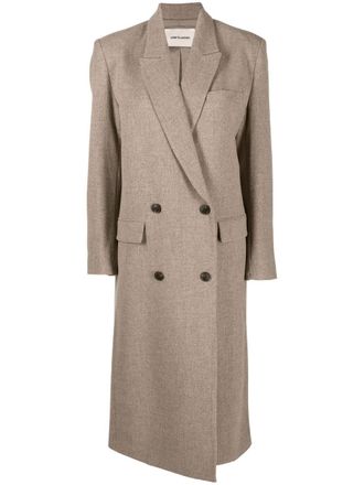 Low Classic Jas met dubbele rij knopen - Beige