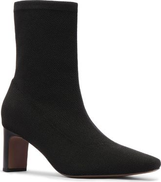 FRANKiE4 Melrose Stretch Knit Bootie in Black Knit at Nordstrom, Size 9.5