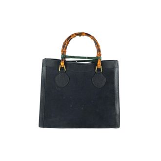Gucci Gucci Vintage Su&egrave;de Tote Bag Diana Bamboo