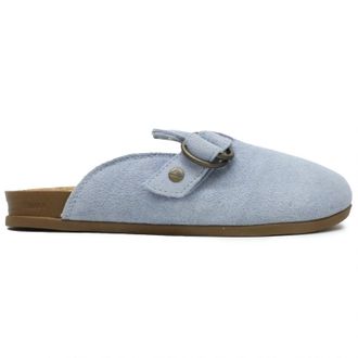 Reef Vista Serenity Suede Womens Slip On Sandals - Dusty Blue - Size:UK 6