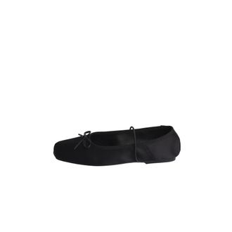 Studio Amelia Ballerina Shoes, female, Black, 5 UK, Black Silk Ballerina Flats