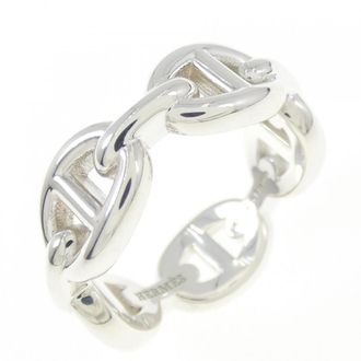 Herm&egrave;s Silver 925 Band Ring (Pre-Owned)