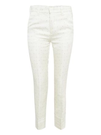 Zadig&Voltaire pist jac star trousers - women - Acetate/Viscose/Metallised Fibres - M - White