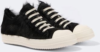Rick Owens Low Sneaks calf hair sneakers