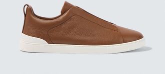 Ermenegildo Zegna Triple Stitch leather sneakers