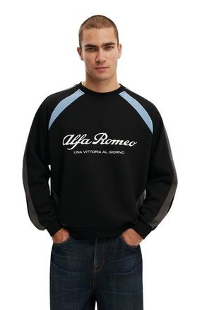 Cotton On Mens Box Fit Alfa Romeo Sweater in Lcn Alf Black Alfa Romeo - at Nordstrom, Size Xx-Large