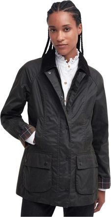 Barbour Jassen, Dames, Groen, M, Katoen, Beadnell Wax Jacket