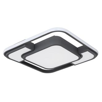 ETC Shop Lampada Da Soffitto Lampada Da Soffitto Lampada Design Soggiorno Lampada In Metallo, Plastica, Bianco Grafite Acrilico Opale, 1x Led 30 Watt 1100 Lume
