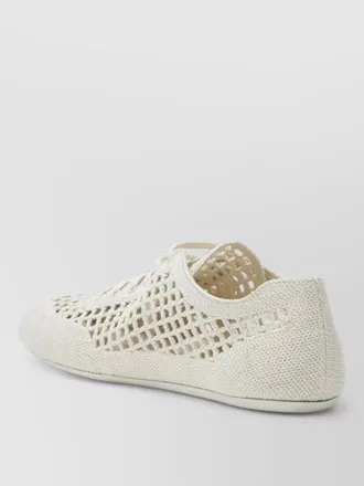 Prada sneakers perforated design round toe rubber sole