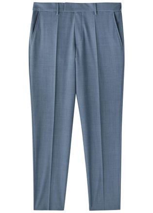 BOSS Boss Slim-leg Stretch-cotton Trousers - Blue - 28 (W28 /xs)