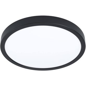 Loops Black Round LED Ceiling Light for Indoor Space - Contemporary Design