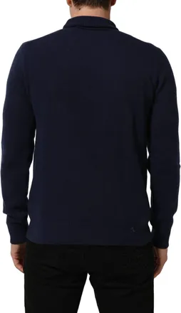 Dolce & Gabbana Mens Wool And Cashmere Turtleneck Navy Virgin